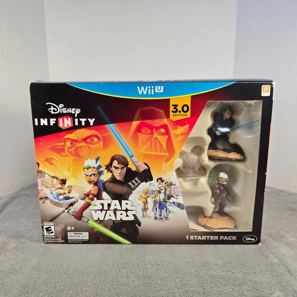 Disney Infinity 3.0 Star Wars Starter Pack Nintendo Wii U Anakin Ahsoka New
